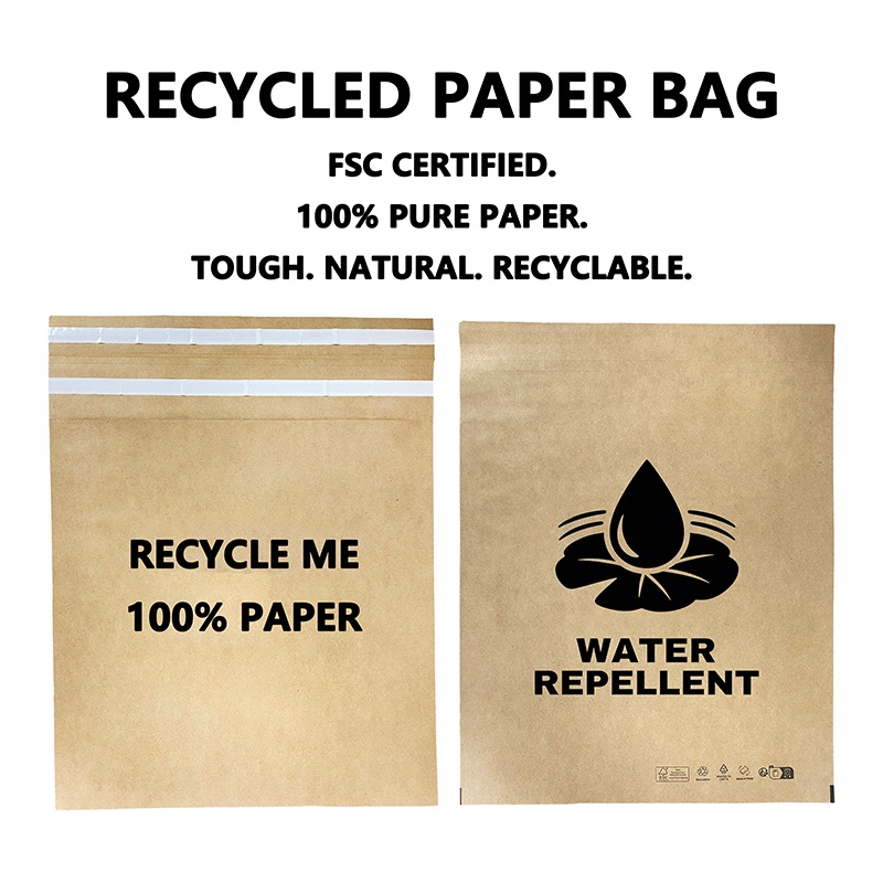 Vlastní poštovní taška z recyklovaného papíru pomáhá značkám snižovat plýtvání plastovými obaly