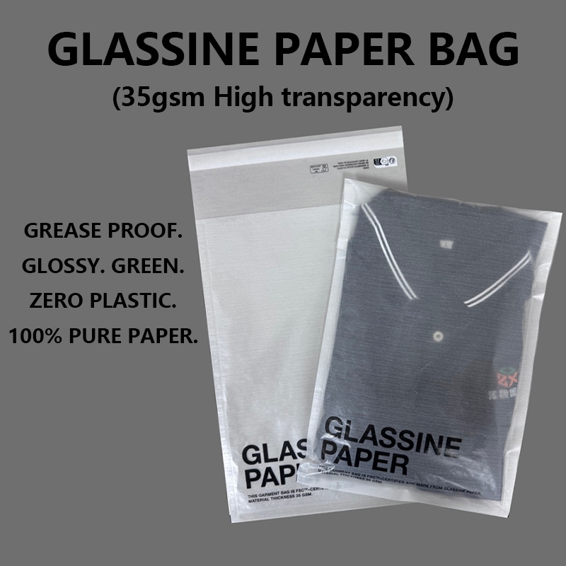 Zakázkové vysoce průhledné pergamenové papírové sáčky pomáhají značkám při přechodu na obaly bez plastů