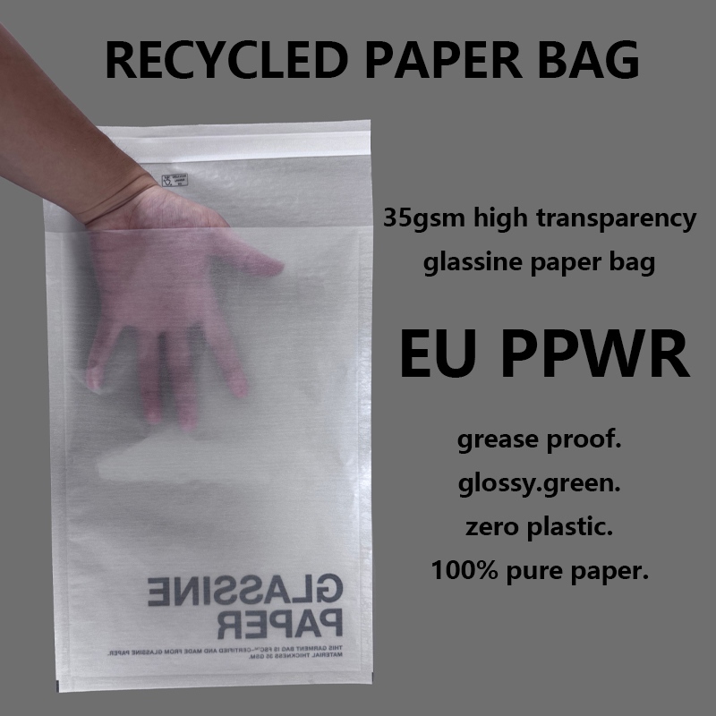 Vysoce průhledná pergamenová taška na oblečení o hmotnosti 35 g/m2