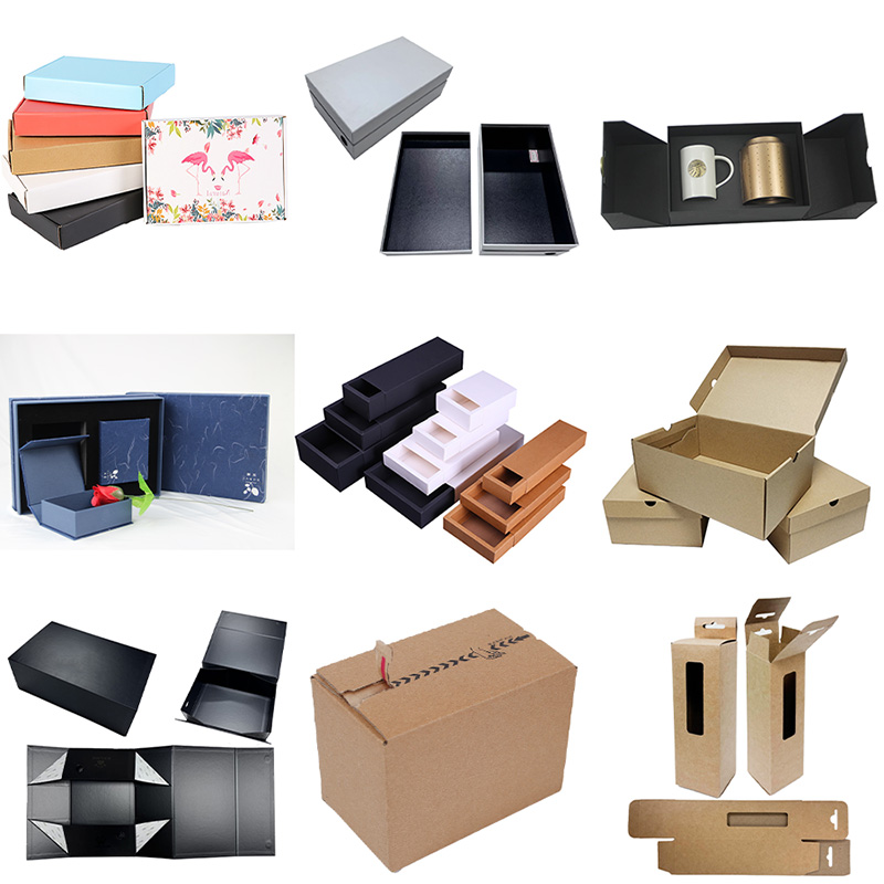 Přizpůsobená krabice z recyklovaného papíru