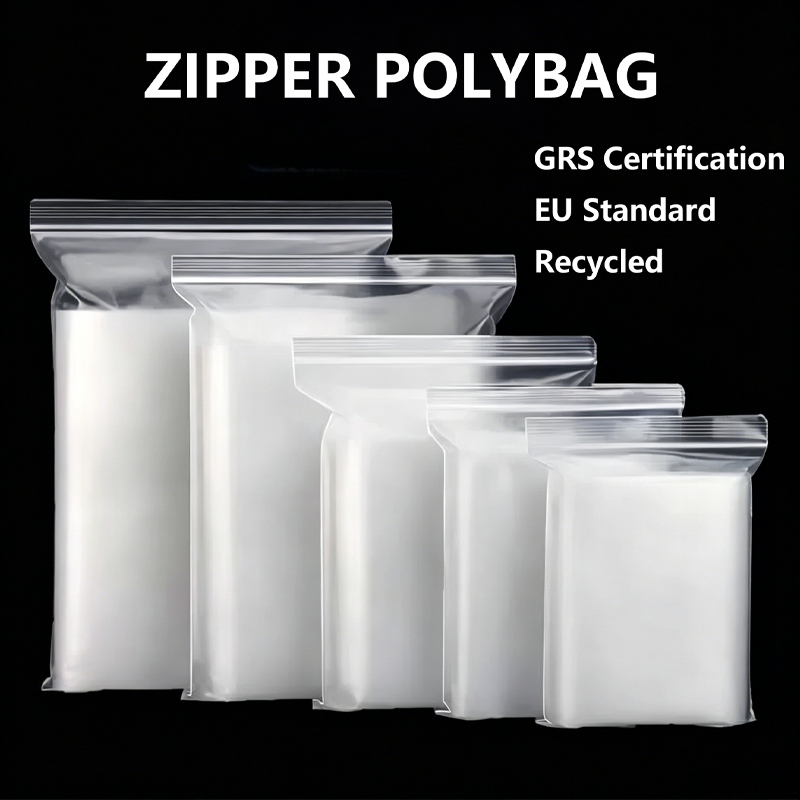 Polytašky na recyklovaný zip s certifikací GRS